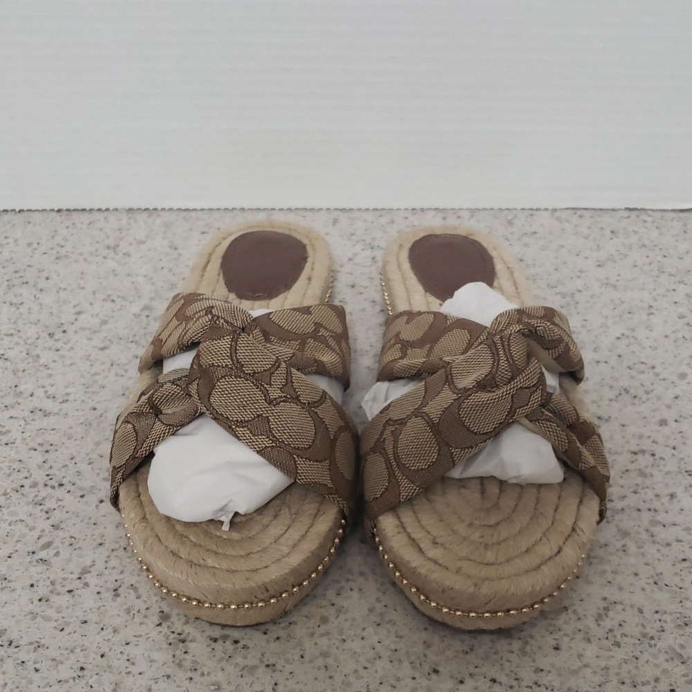 Coach Charli Sig Espadrill SZ 7 -‎ NWOT - Picture 2 of 7